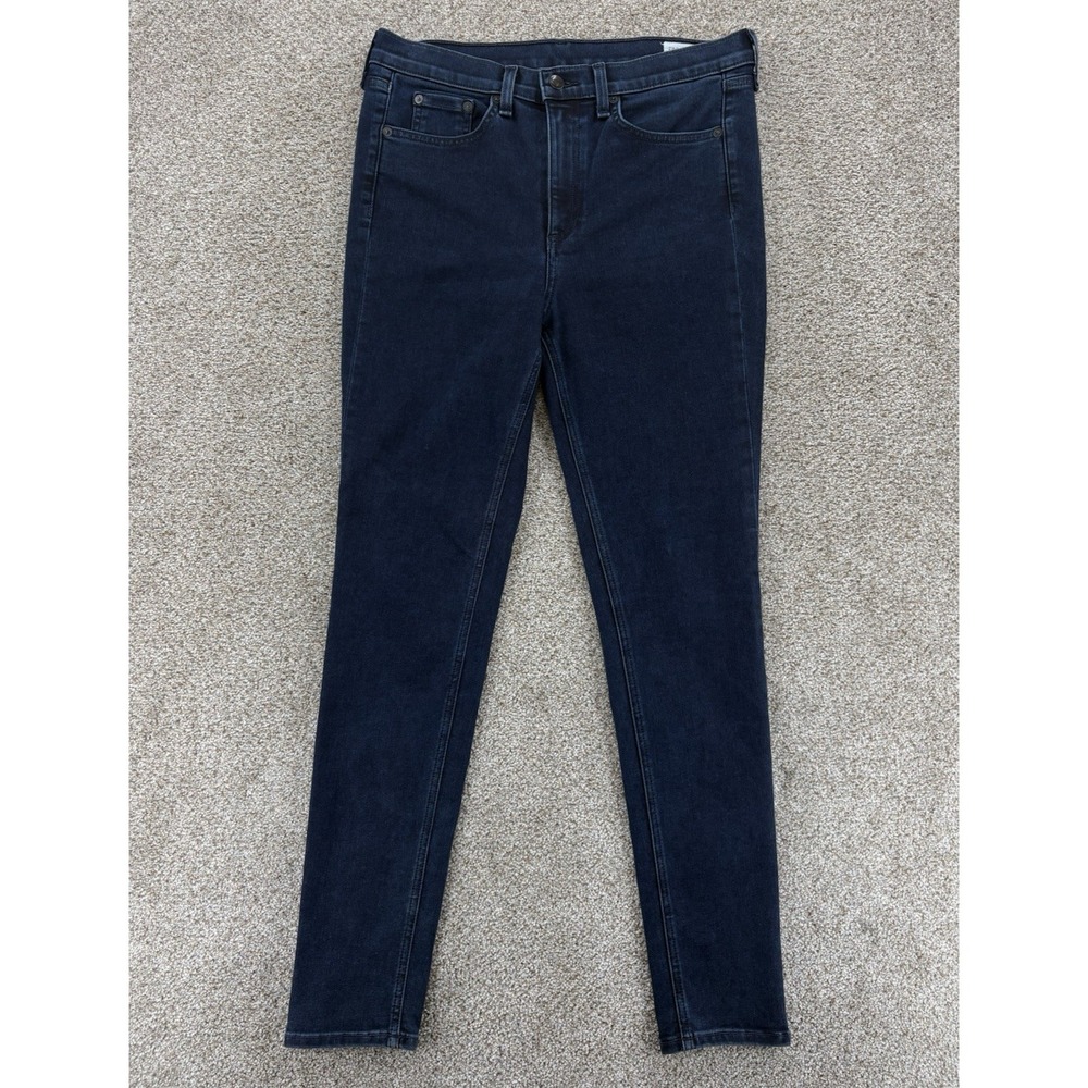 Rag & Bone High Rise Skinny Jeans Women's 29 in Blue "Coated Mae" Wash USA‎ Made